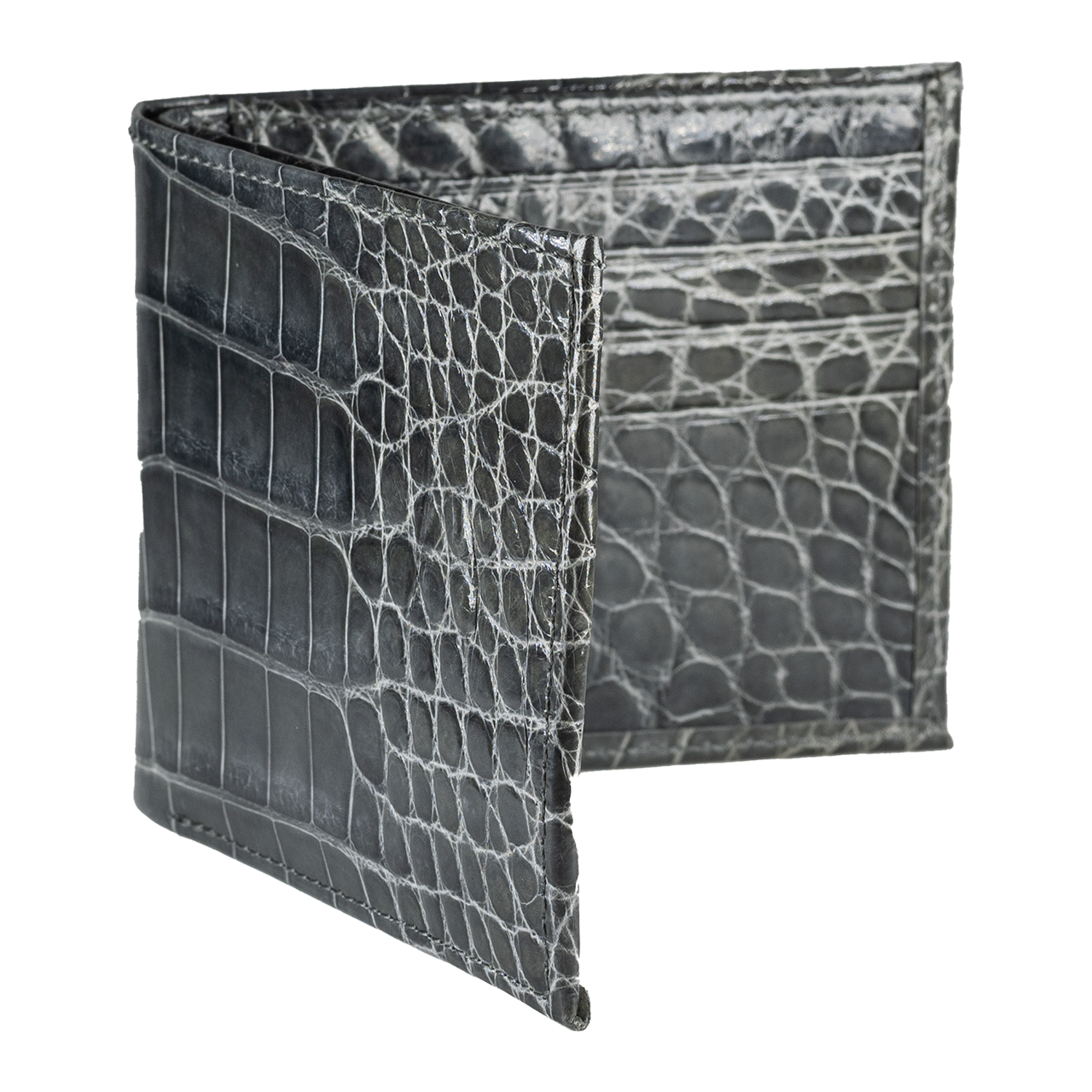 Ultimate Classic Bifold Wallet in Classic Alligator — Abas Ultimate Classic Bifold Wallet in Classic Alligator — Abas